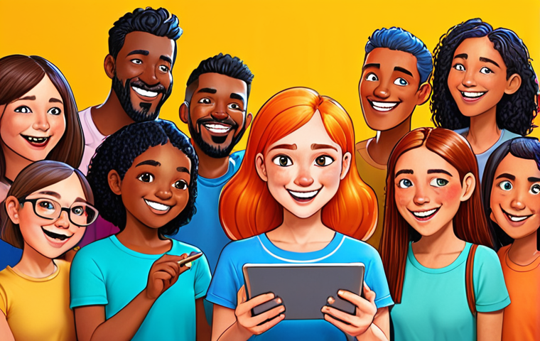 **

A vibrant, eye-catching illustration of a diverse group of people gathered around a central character design. The character is a cheerful, friendly-looking artist (gender neutral) with a digital tablet, sketching a new character. The surrounding people are looking on with interest and excitement. The overall mood should be energetic and inspiring, conveying the idea of community and collaborative character creation. Colors should be bright and optimistic, using yellows, oranges, and blues.

**