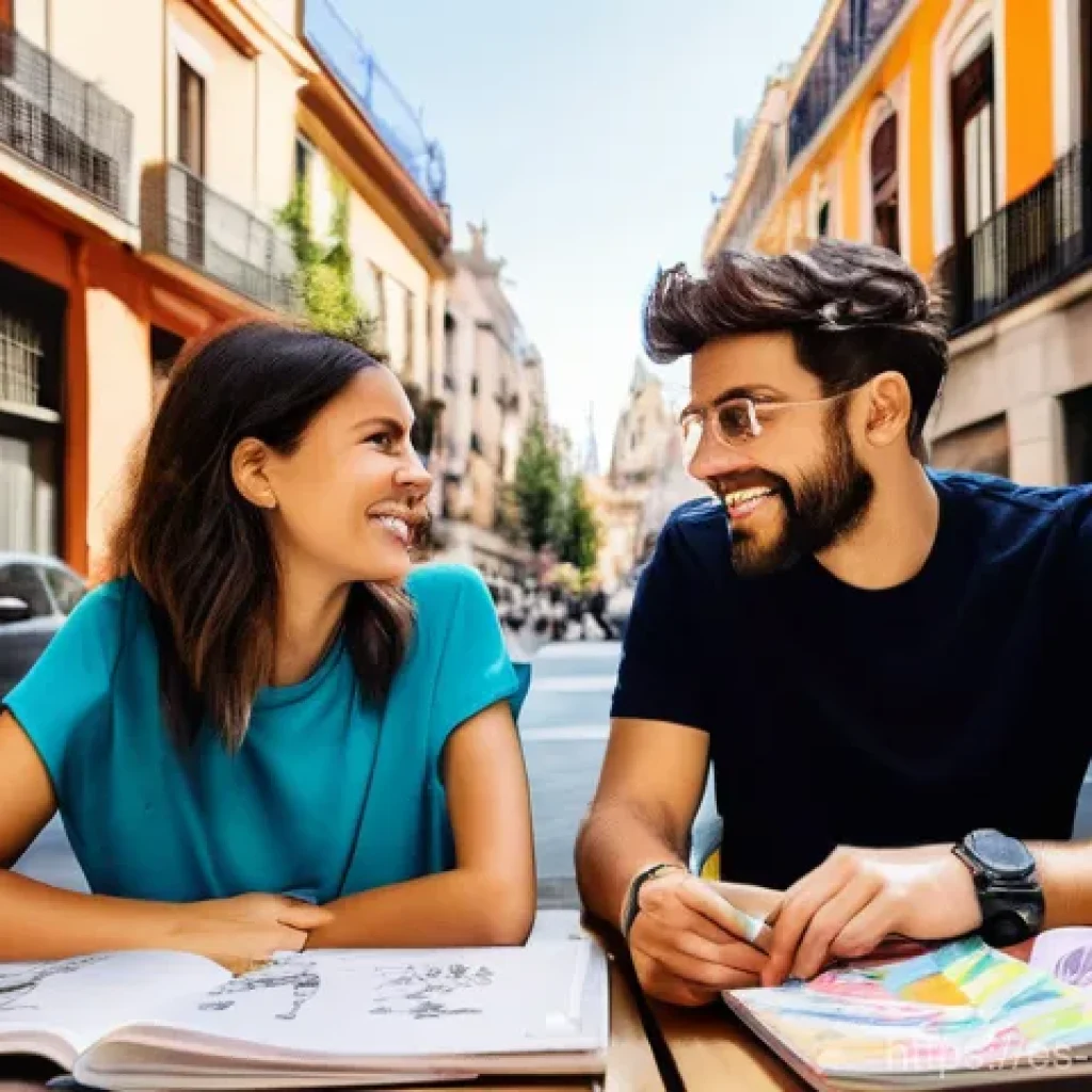 캐릭터 디자인 협력 프로젝트 후기 - **Creative Spark: Blending Urban and Ethereal Styles**
    A vibrant, sunlit outdoor cafe terrace in...