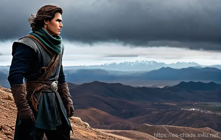 캐릭터 디자인의 학문적 연구 사례와 관련된 동향 - **Prompt 1: The Veiled Hero's Contemplation**
    "A young man in his early twenties, with a determi...