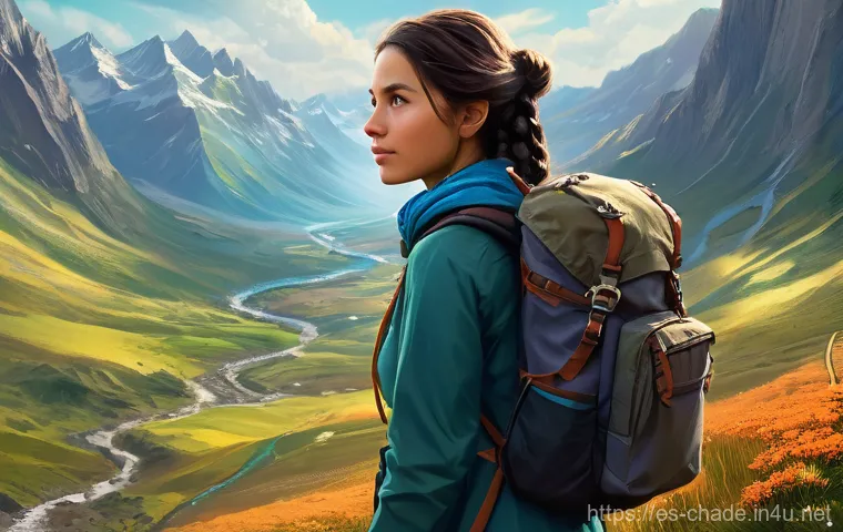 캐릭터 디자인 실습 워크숍 후기 - **A Spirited Adventurer in a Mystical Landscape**
    Generate an image of a young female adventurer...