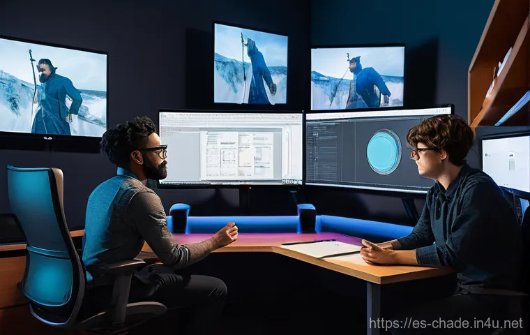 캐릭터 디자인과 애니메이션 협업 - **Prompt:** A cheerful, fantastical forest spirit, resembling a gentle, glowing fox with mossy fur a...