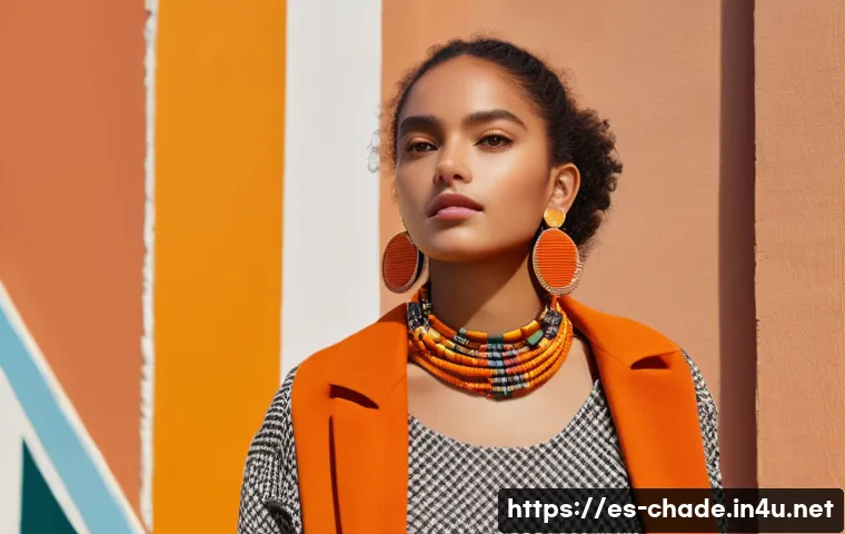 캐릭터 디자인의 상업적 활용과 도전 사례 - A culturally diverse young female character designed for a global advertising campaign, wearing styl...