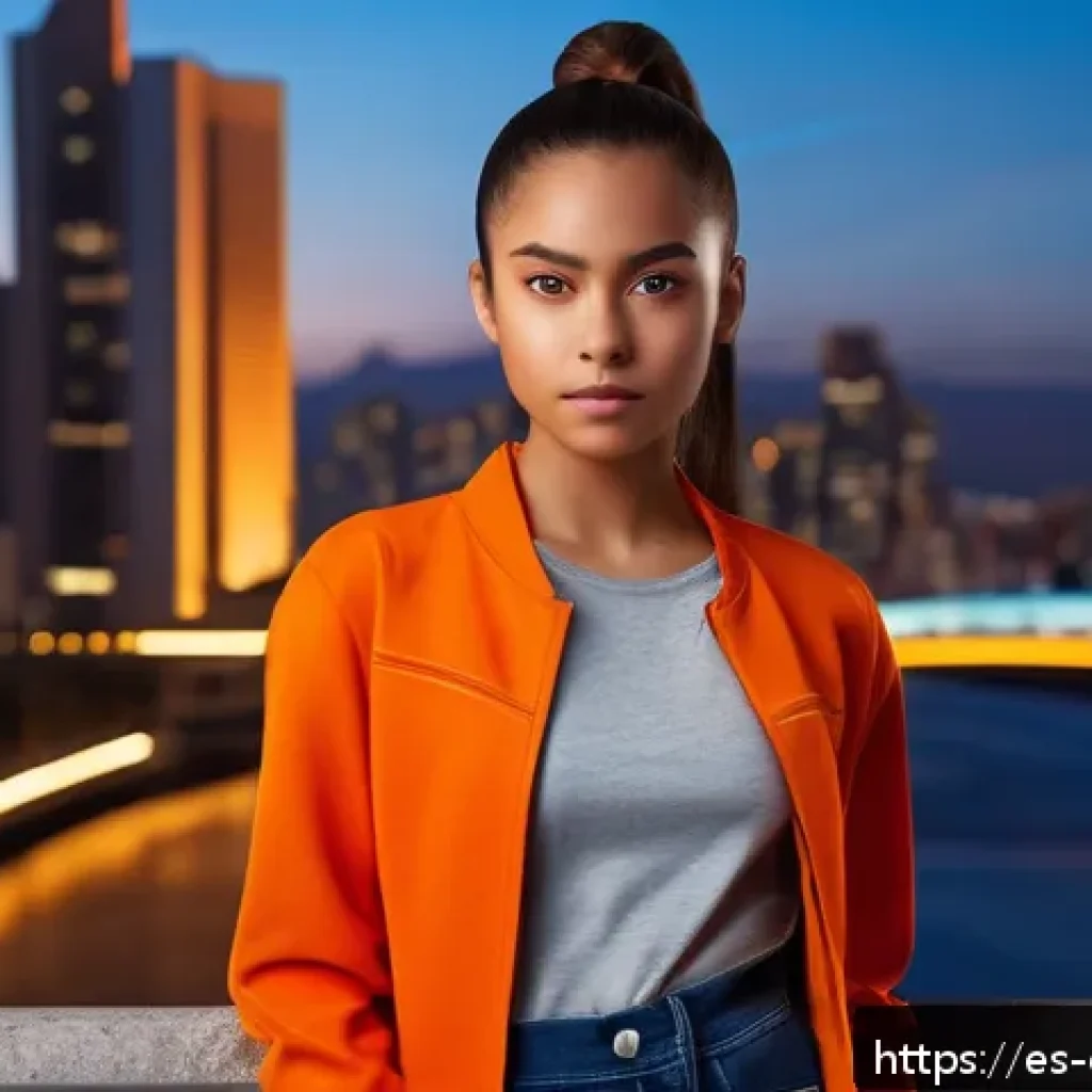 캐릭터 디자인 관련 코스 및 학원 - A confident young female character standing in a dynamic heroic pose with an upright posture and ope...