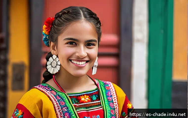 캐릭터 디자인 비주얼 스토리텔링 - A young Hispanic woman with a confident posture, standing tall with her chest slightly forward, wear...