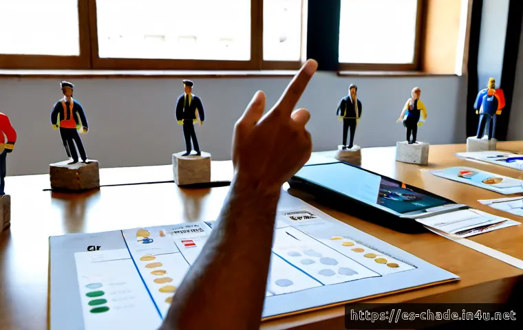 캐릭터 디자인 관련 비즈니스 개발 전략 - Photorealistic creative strategy meeting in a sunlit Barcelona design studio, diverse Spanish-speaki...